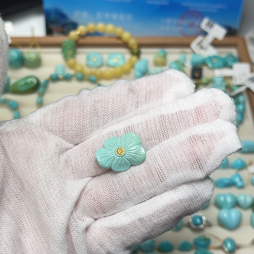 绿松石未镶嵌珠宝半成品