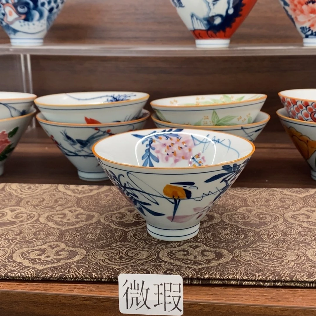 釉下彩老陶泥手工绘制