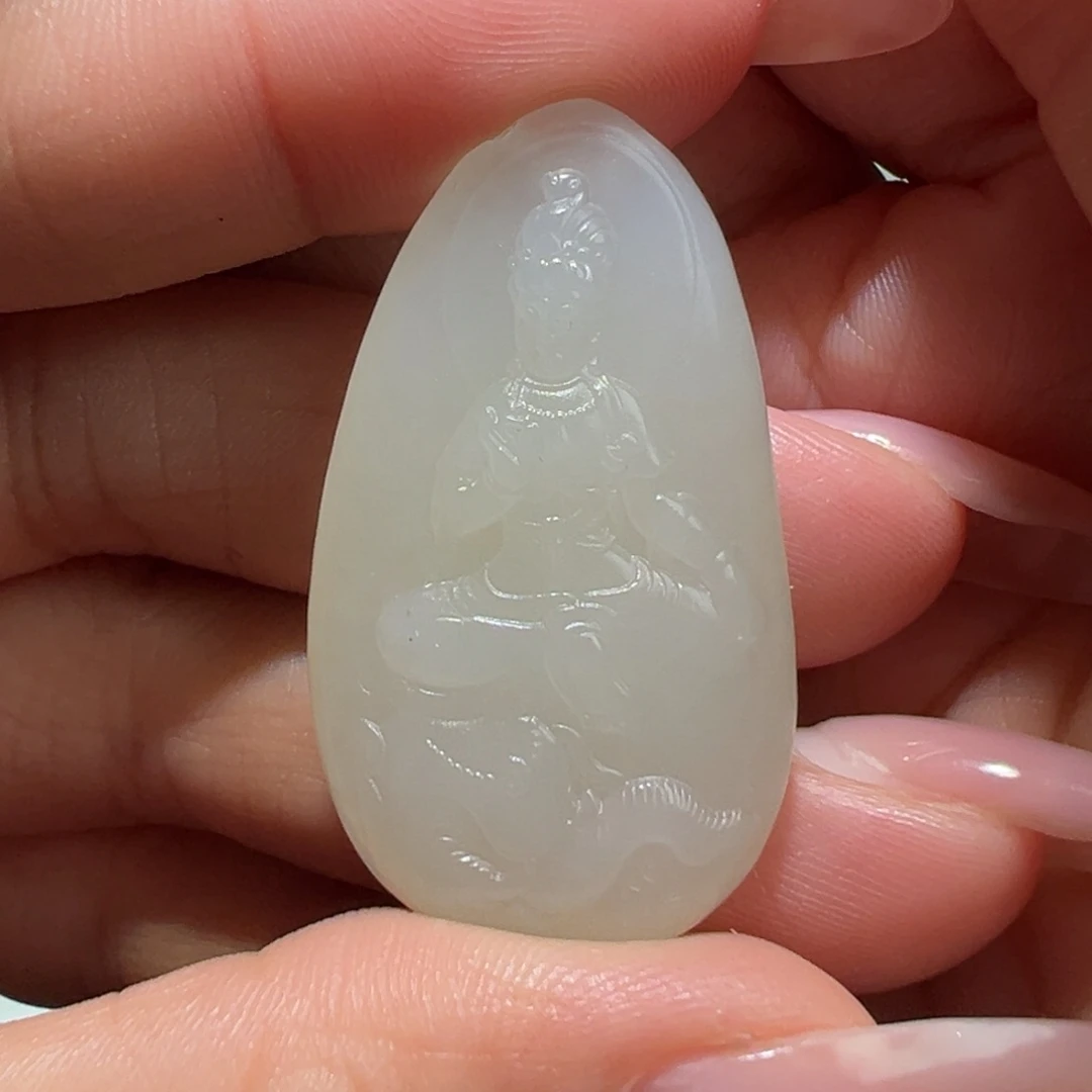 颈饰未镶嵌和田玉苏*喜