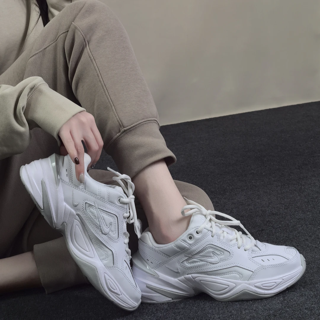 NIKE/耐克M2KTekno秋冬复古老爹鞋厚底增高鞋小白鞋AO3108-100