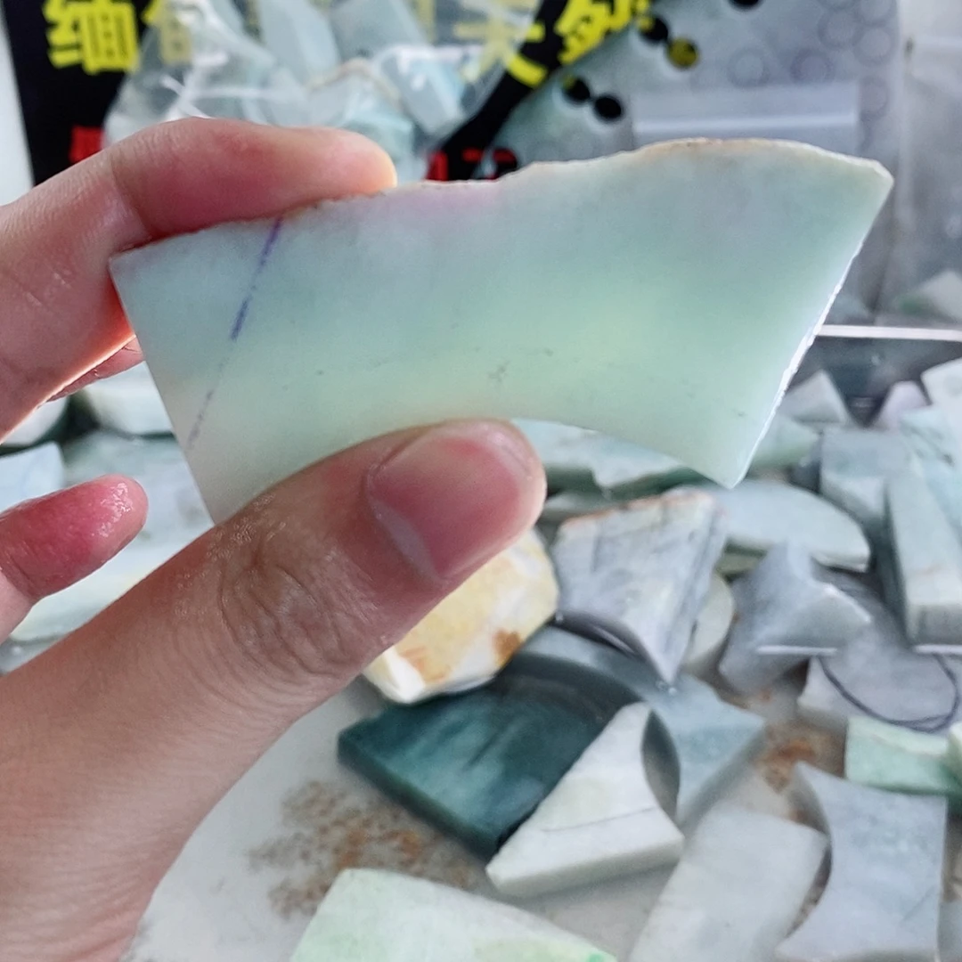 散珠翡翠天然缅甸翡翠a货35