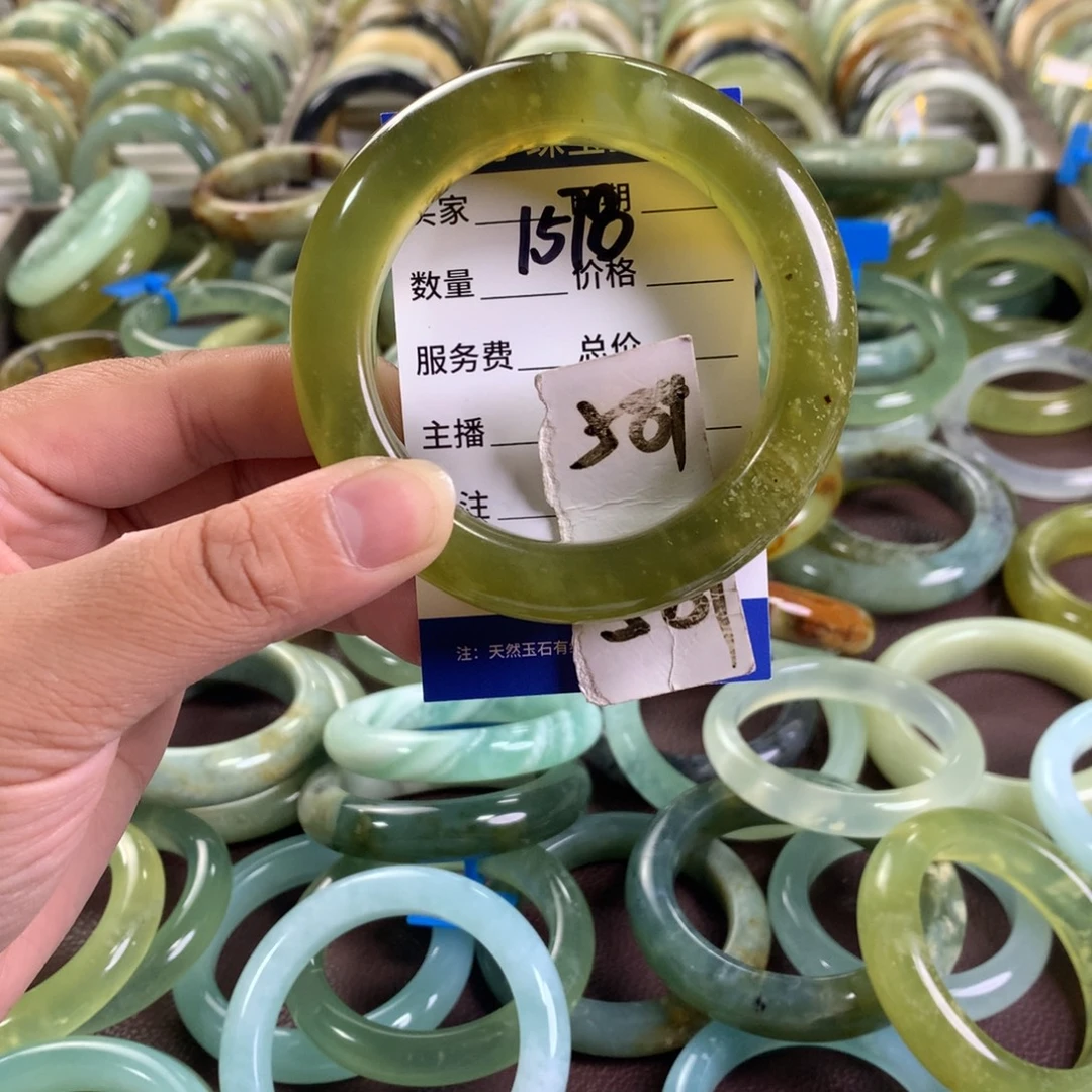 未镶嵌蛇纹石玉手镯1578