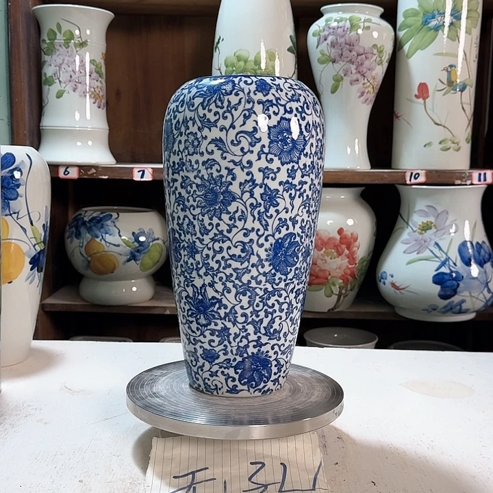 瓶大萝卜青花子连 新款陶瓷陶瓷