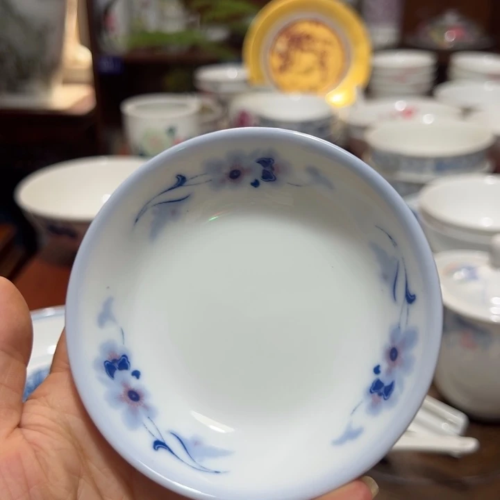 醴陵高温釉下10厘米碟