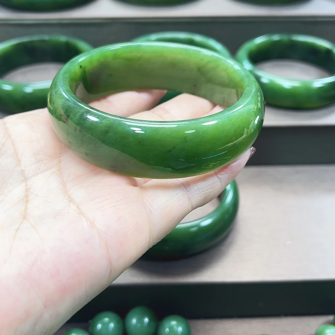和田玉（碧玉）未镶嵌手镯58.6