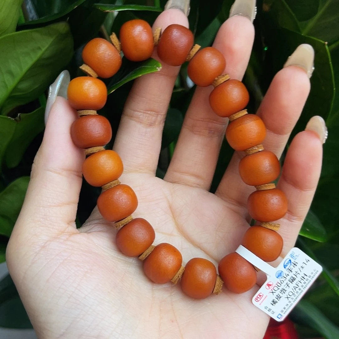 未镶嵌琥珀手链14m老蜡