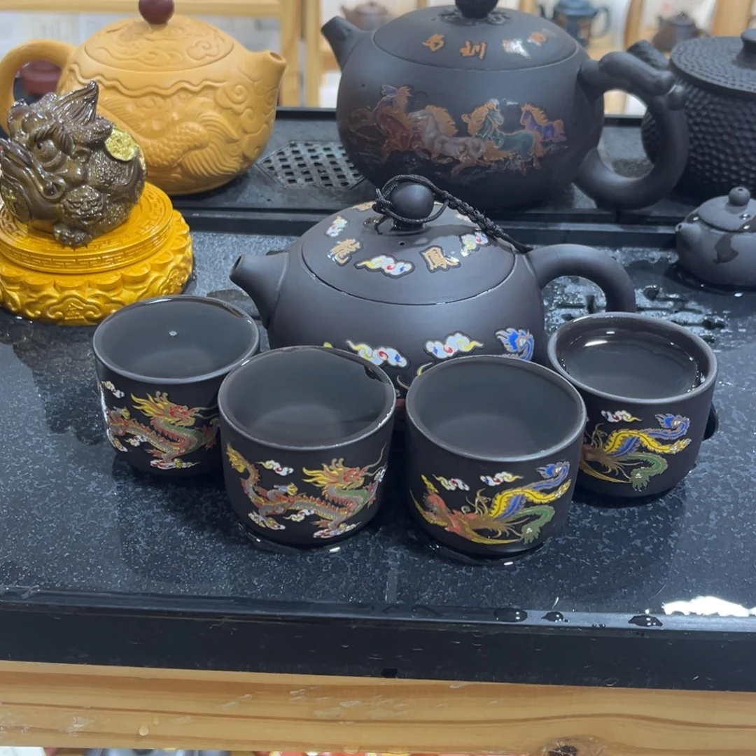 紫砂茶杯紫砂壶一壶4杯