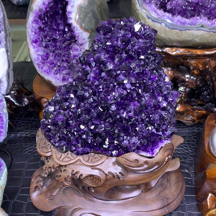 水晶 福利紫晶花未镶嵌