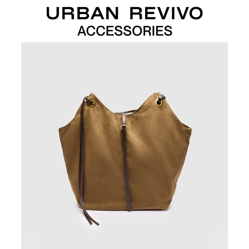 URBAN REVIVO2025秋季新款女士琥珀流光风单肩包UAWB50224