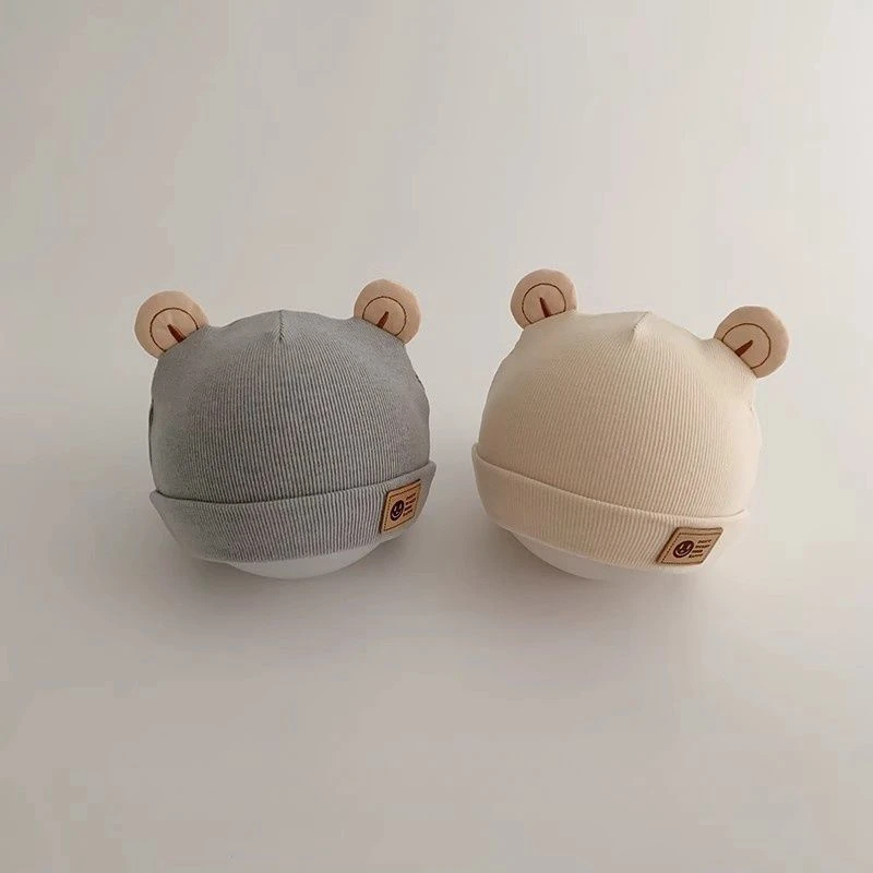 婴儿帽子春秋季防风护囱门胎帽宝宝小月龄新生儿秋冬款囟门套头帽