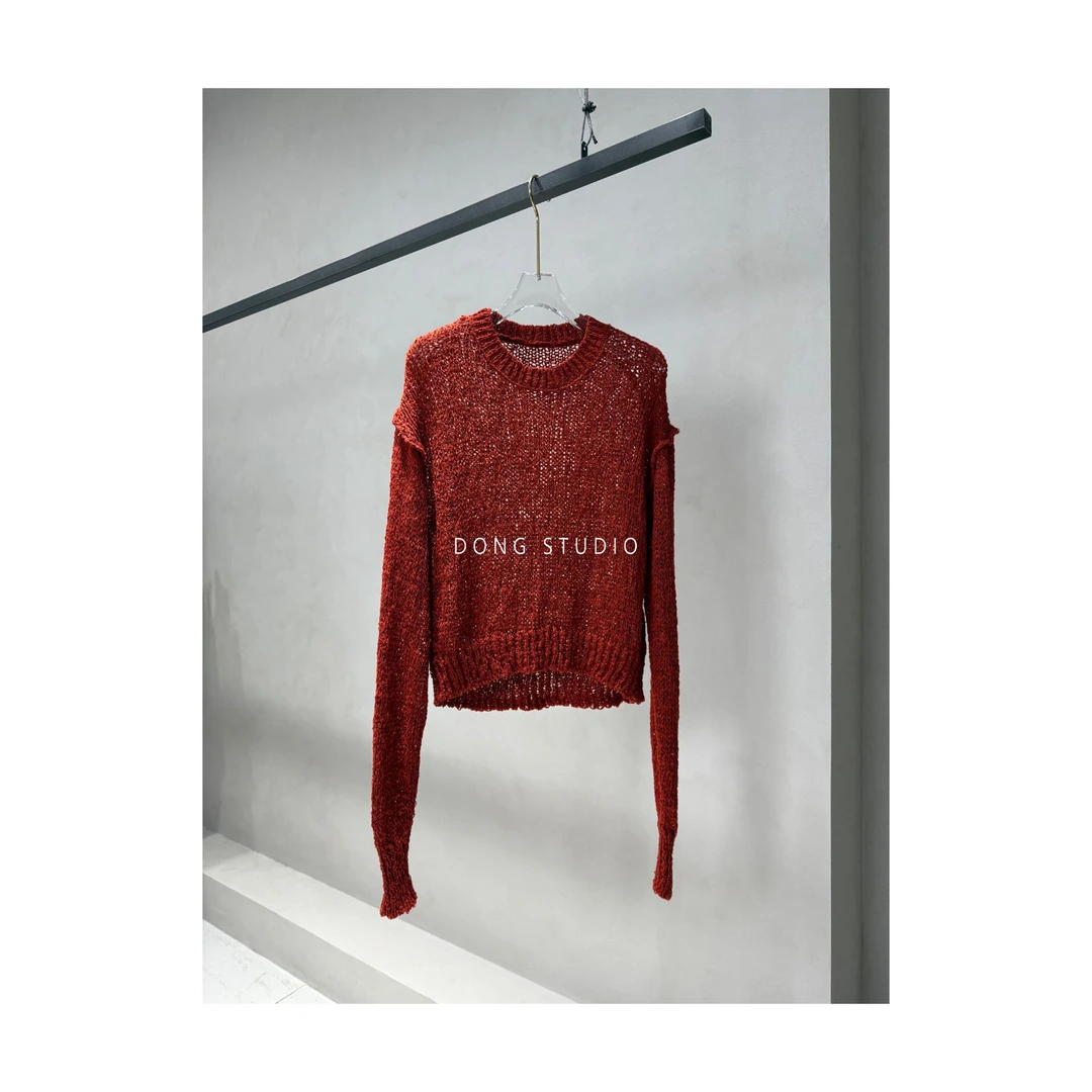 就一件*捡漏价*呼吸版型镂空松弛感T恤I6702