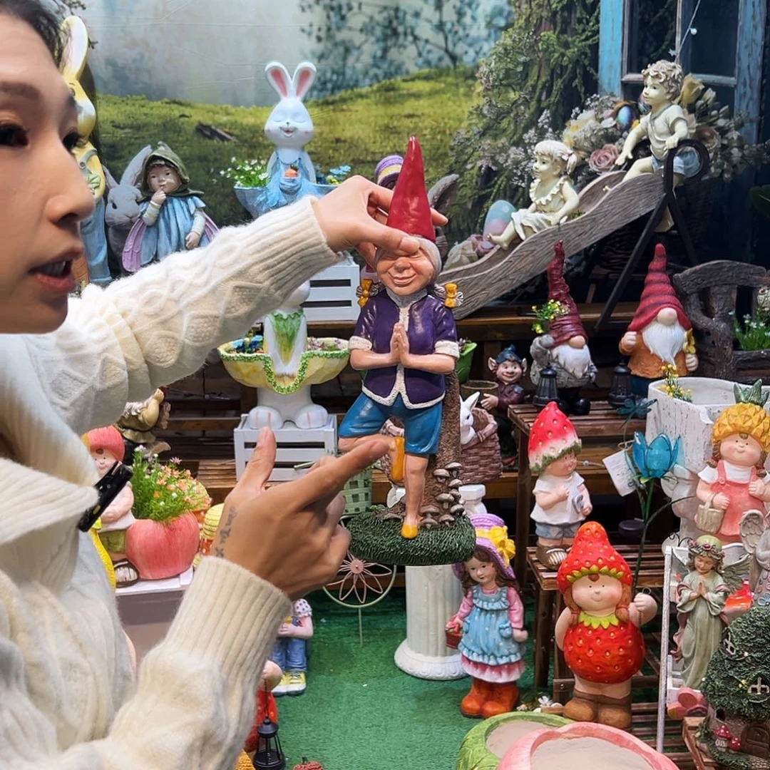 花园摆件红红火火