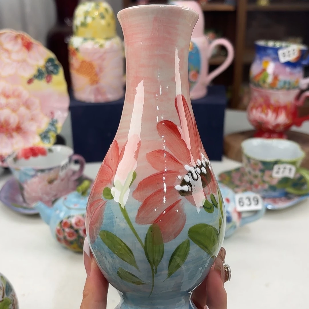 景德镇手绘高温釉下彩陶瓷茶具