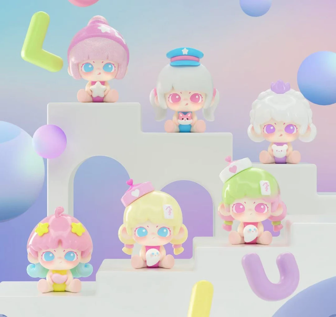 【拆盒】LANCY LULU自由是不被定义的色彩mini盲盒可爱摆件