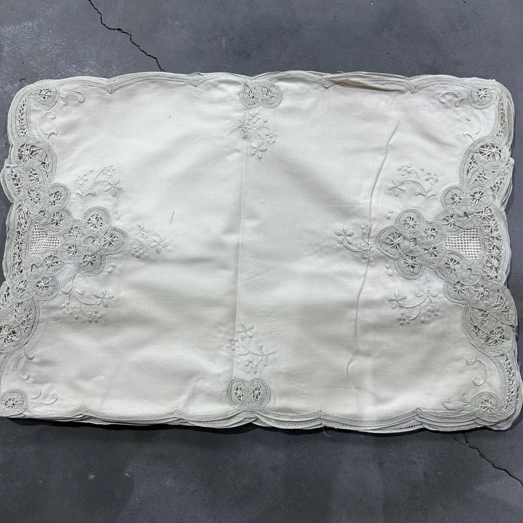 LLA186绣花长方盘垫40*58cm