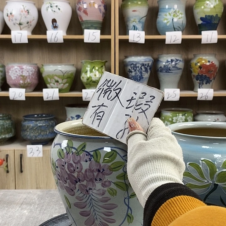 缸13xc景德镇陶瓷花盆