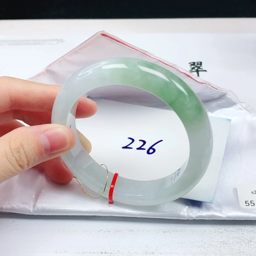 【闪购商品】翡翠手镯未镶嵌缅甸天然a货手镯55+