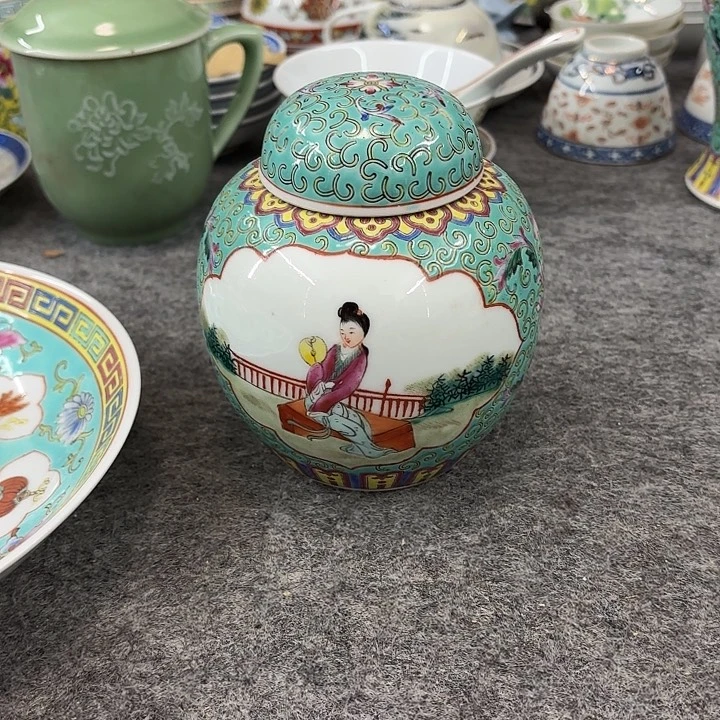 叶***陶摆件景德镇陶瓷茶叶罐