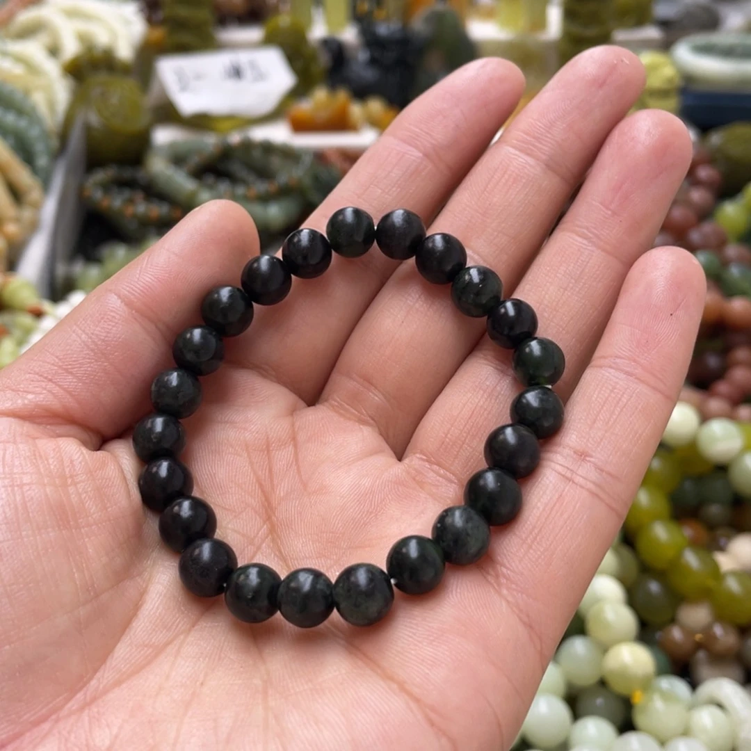 蛇纹石玉手链未镶嵌