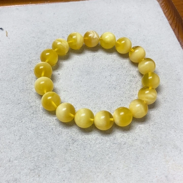 裸石蜜蜡未镶嵌手串