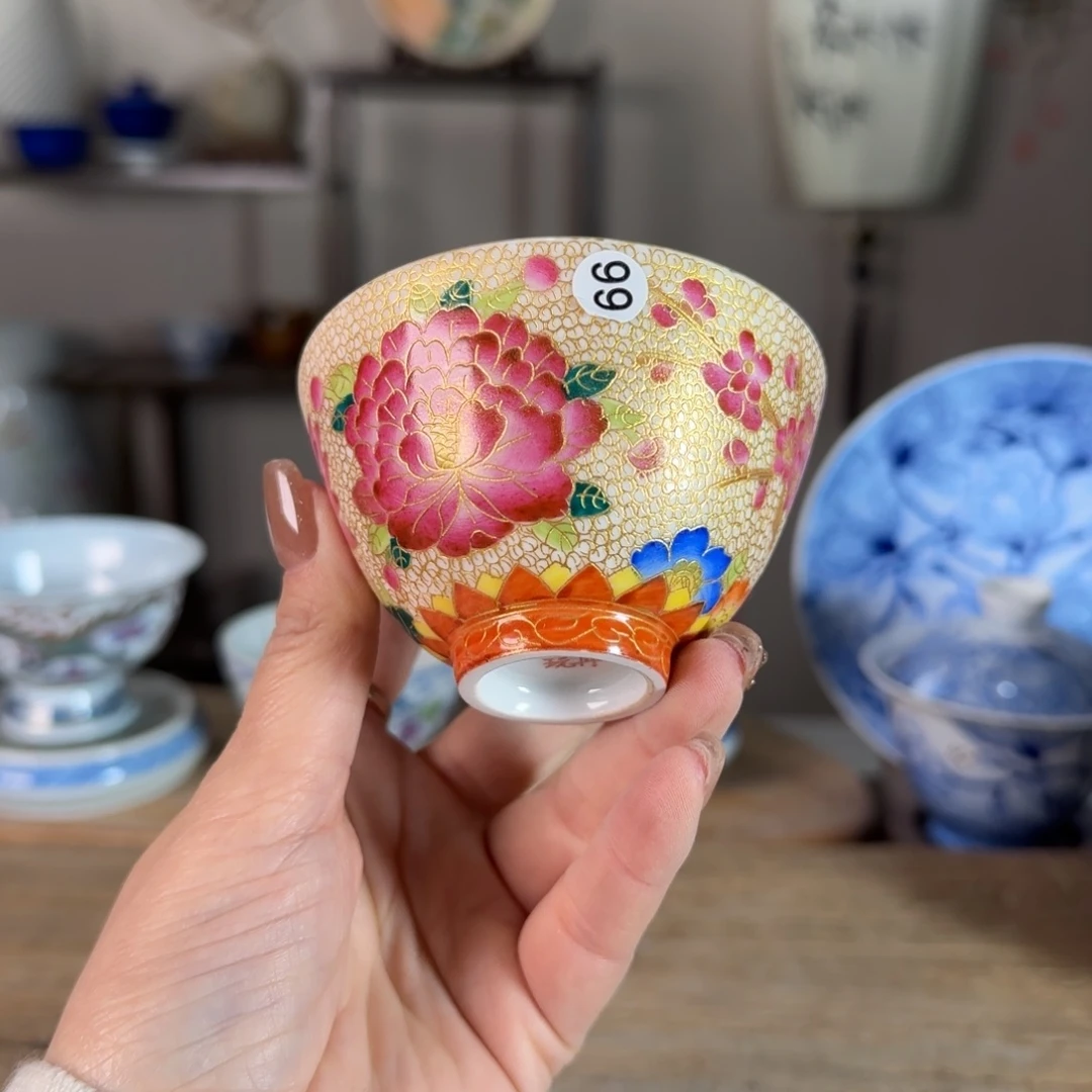 杯景德镇陶瓷柴烧多人