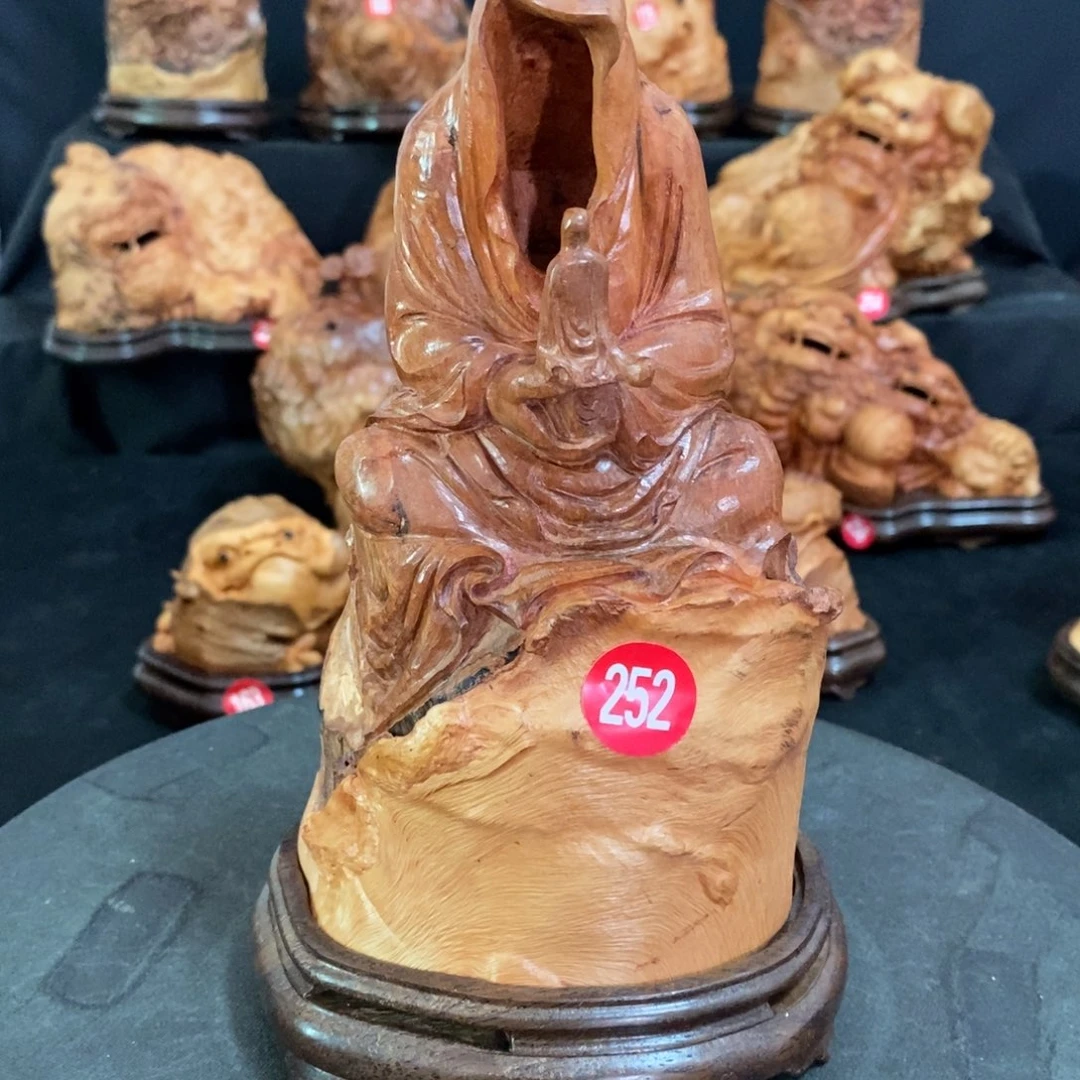 荔枝木荔枝木无相香炉摆件