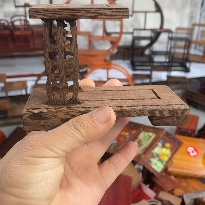 香榧木红木底座工艺品