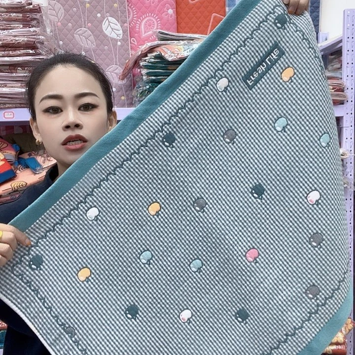 棉蓝绿色平安果纯棉