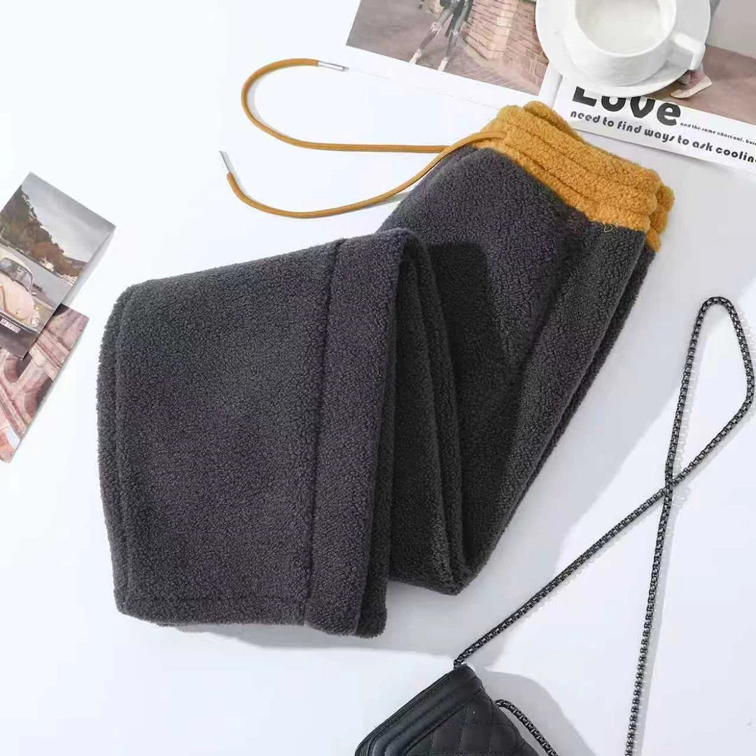 YY-[保暖好看]2025冬季加绒加厚保暖纯色直筒休闲裤O-U092