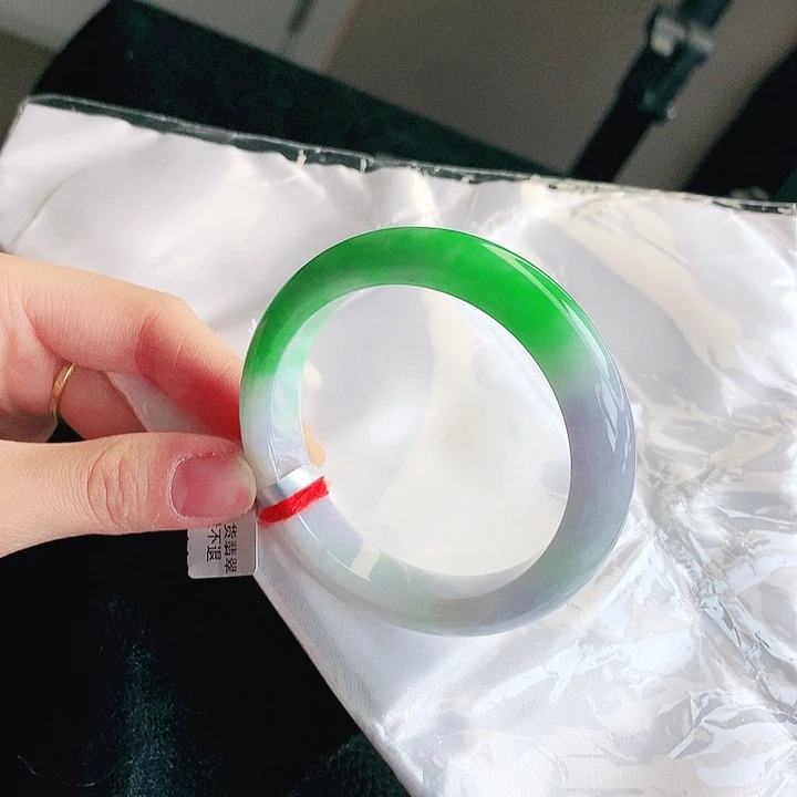 翡翠未镶嵌手镯缅甸天然a货翡翠手镯