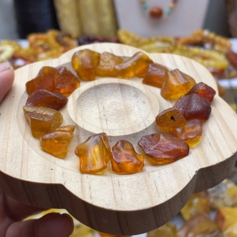 未镶嵌蜜蜡手串手串