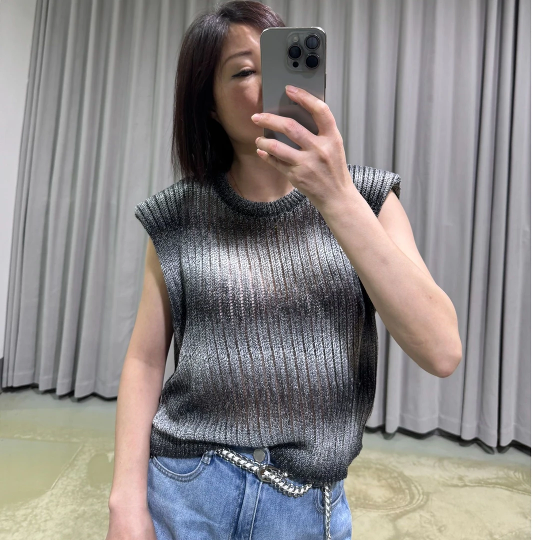 源头厂家直销女2025夏季新款圆领无袖针织套头衫上衣