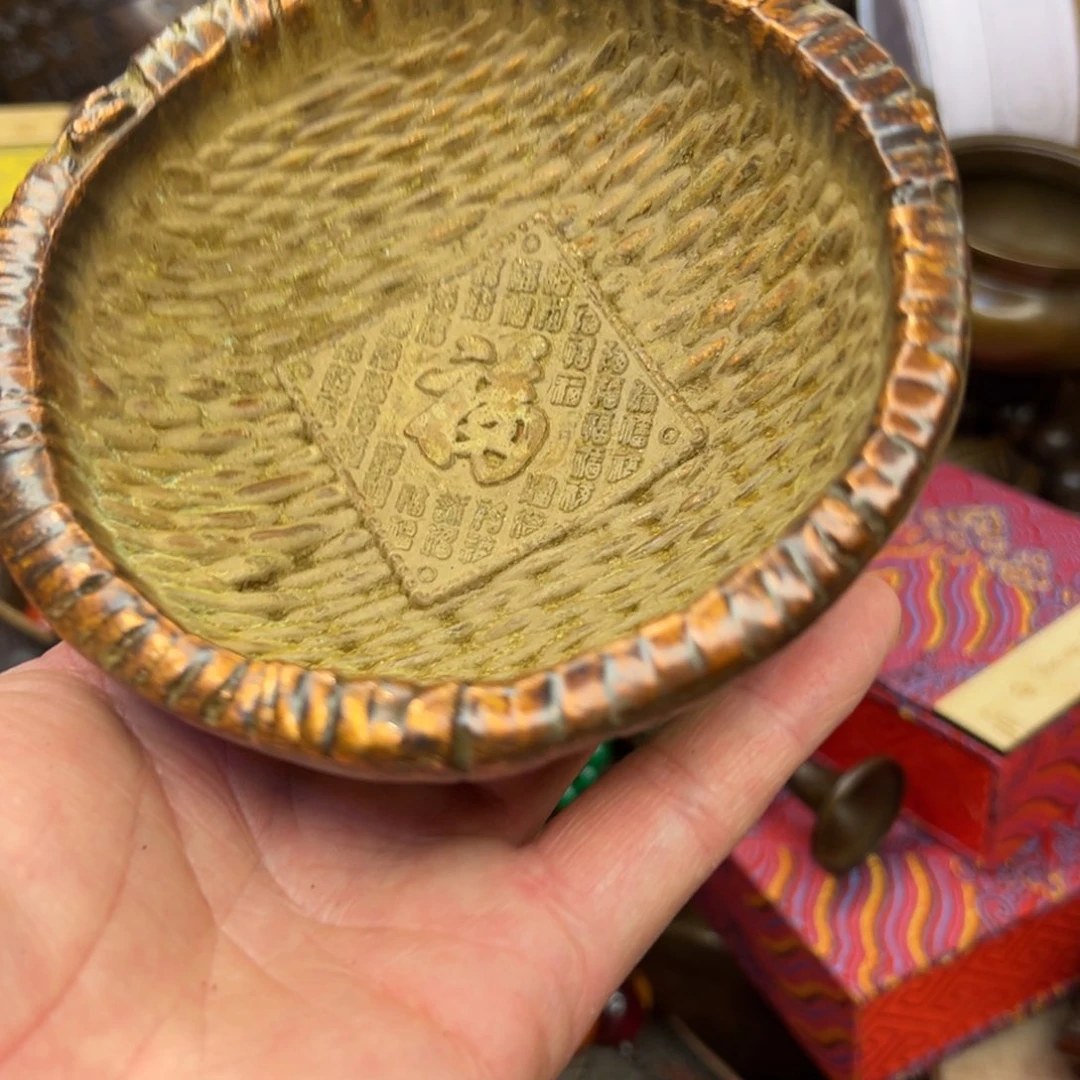 铜摆件欢迎欢迎你