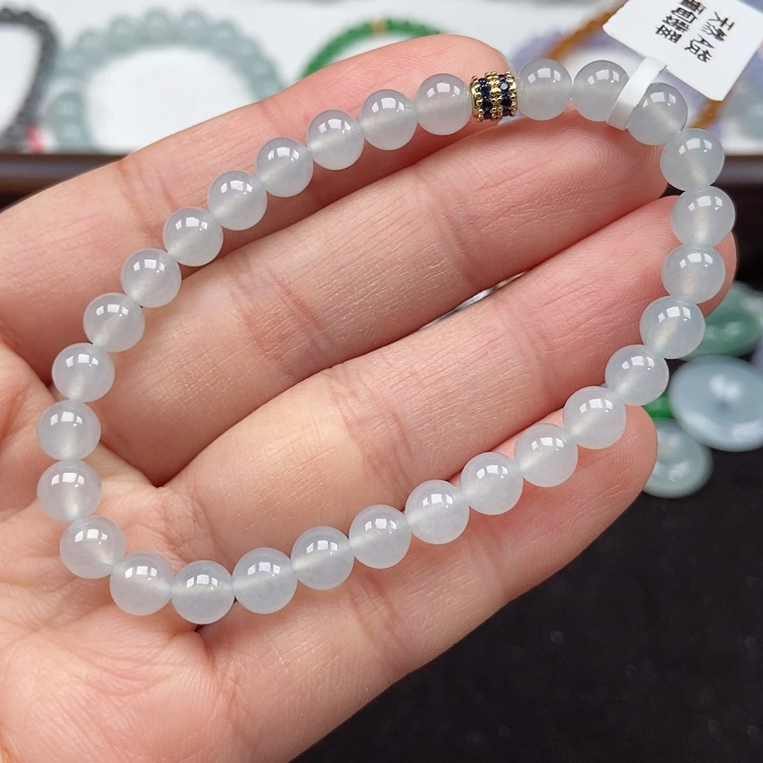 翡翠未镶嵌手串卡6