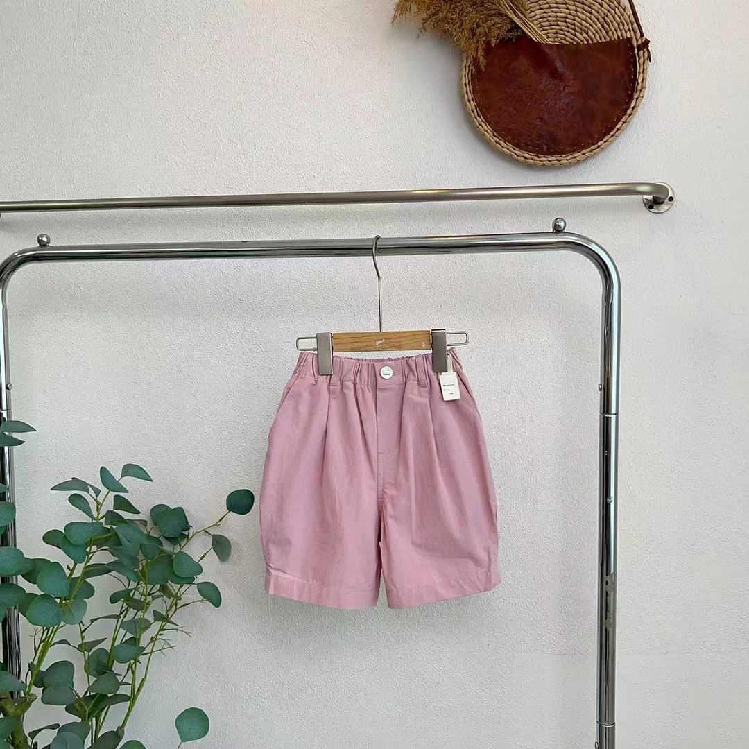 3695帕灰紫粉休闲短裤