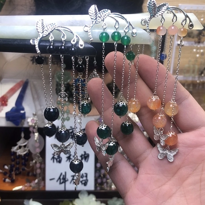 蛇纹石玉未镶嵌发簪