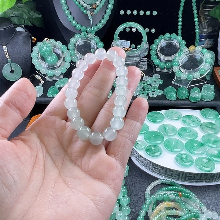 你***美未镶嵌手串石英质玉