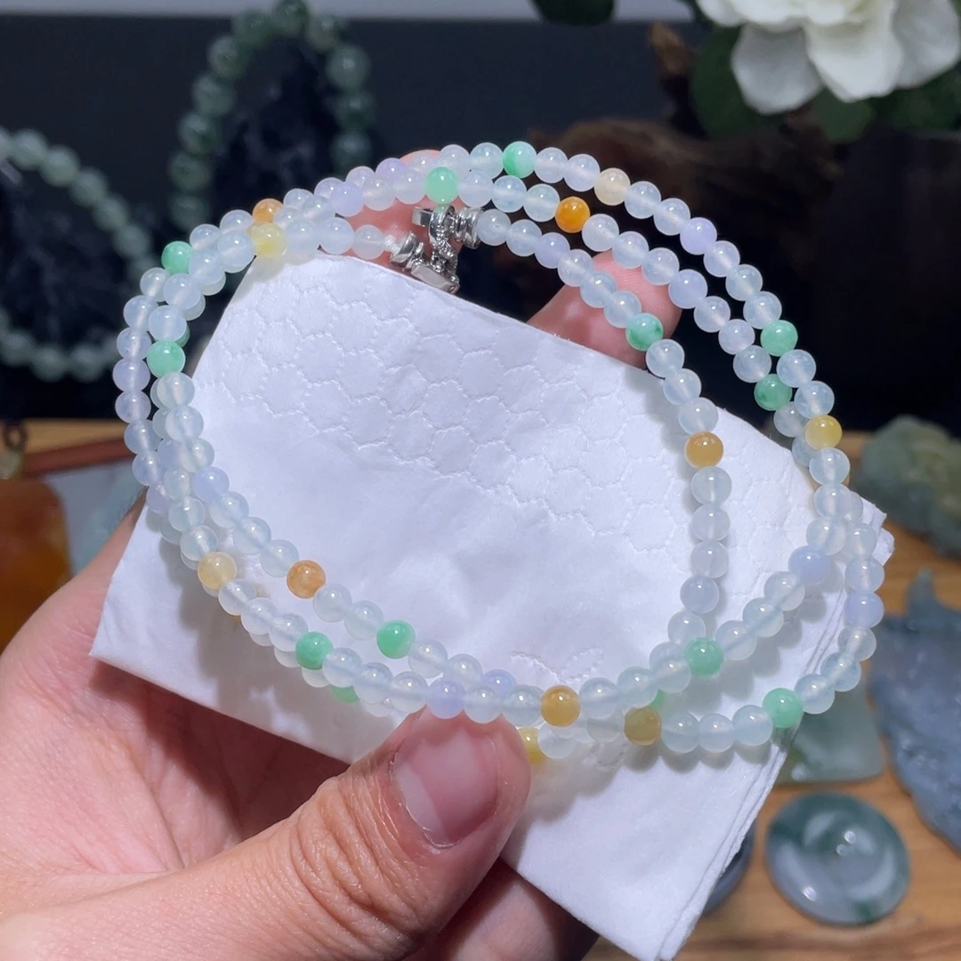 定制翡翠未镶嵌长串