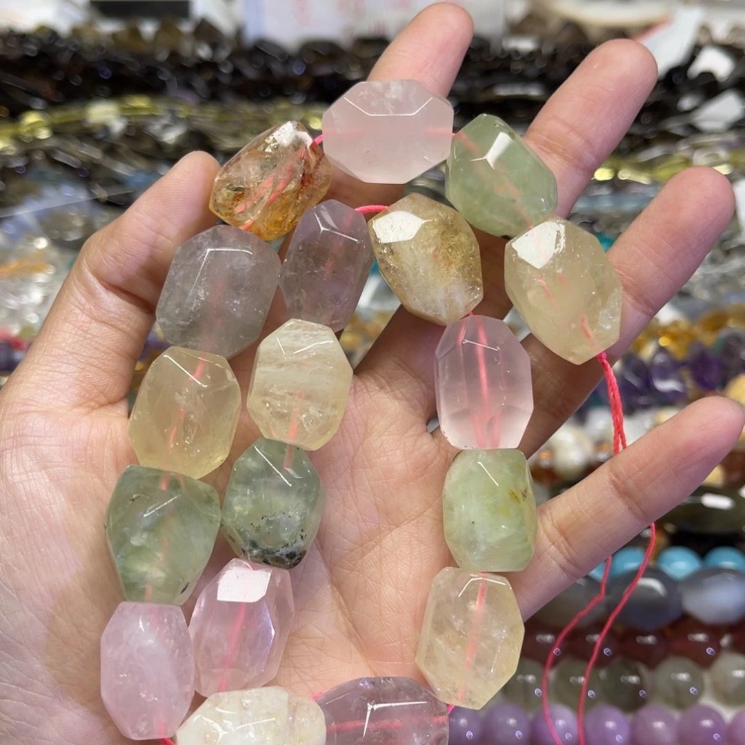 未镶嵌颈饰水晶天然多宝水晶卡17✖️21长条38厘米