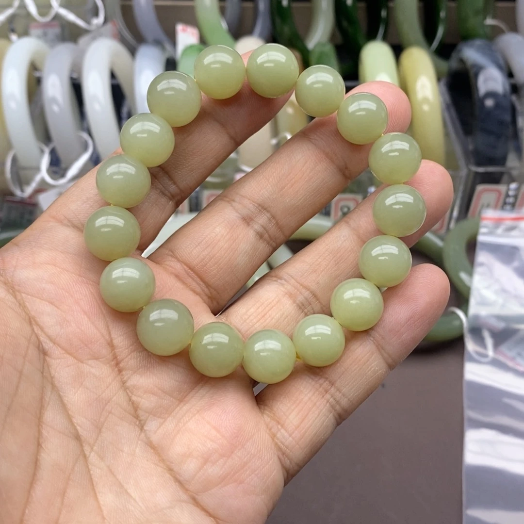 和田玉手串未镶嵌泰****天