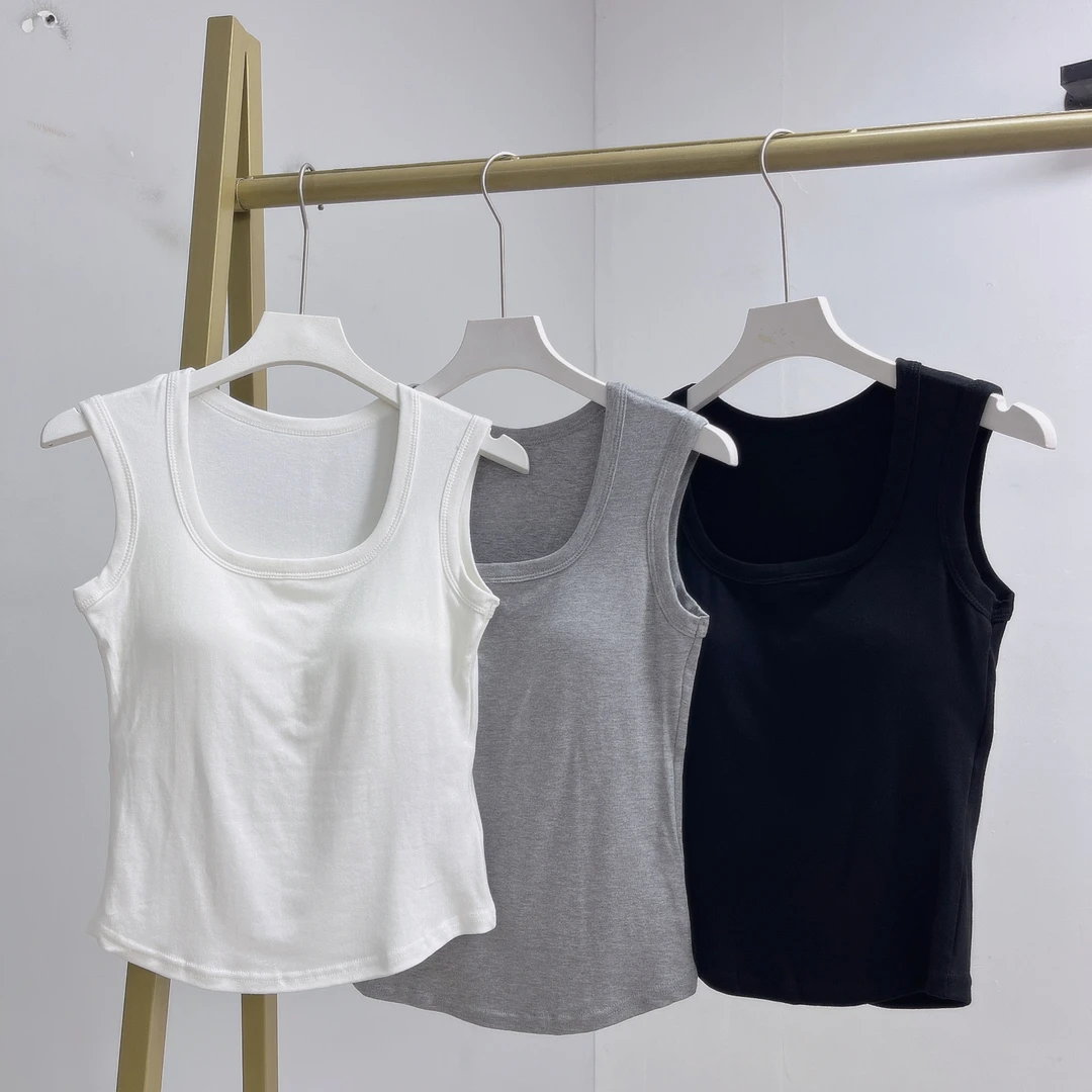095女装背心显瘦时尚百搭纯色舒适宽松背心