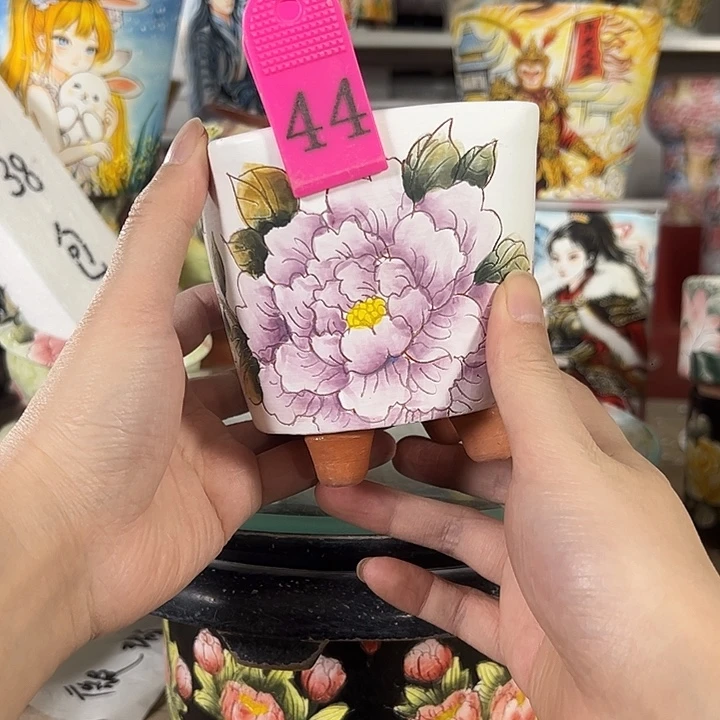 满38包邮 景德镇幸运花盆