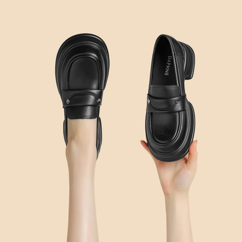 A231英伦风乐福鞋女2025年新款春季小皮鞋时尚百搭法式单鞋