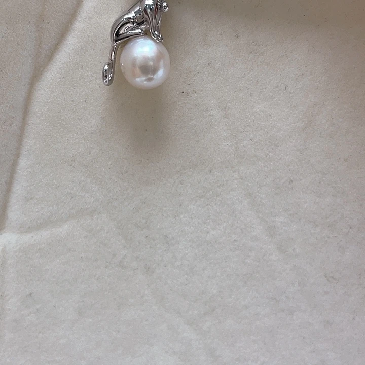 吊坠(不含链)海水珍珠银S925镶嵌