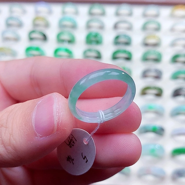 翡翠未镶嵌戒指19-20号