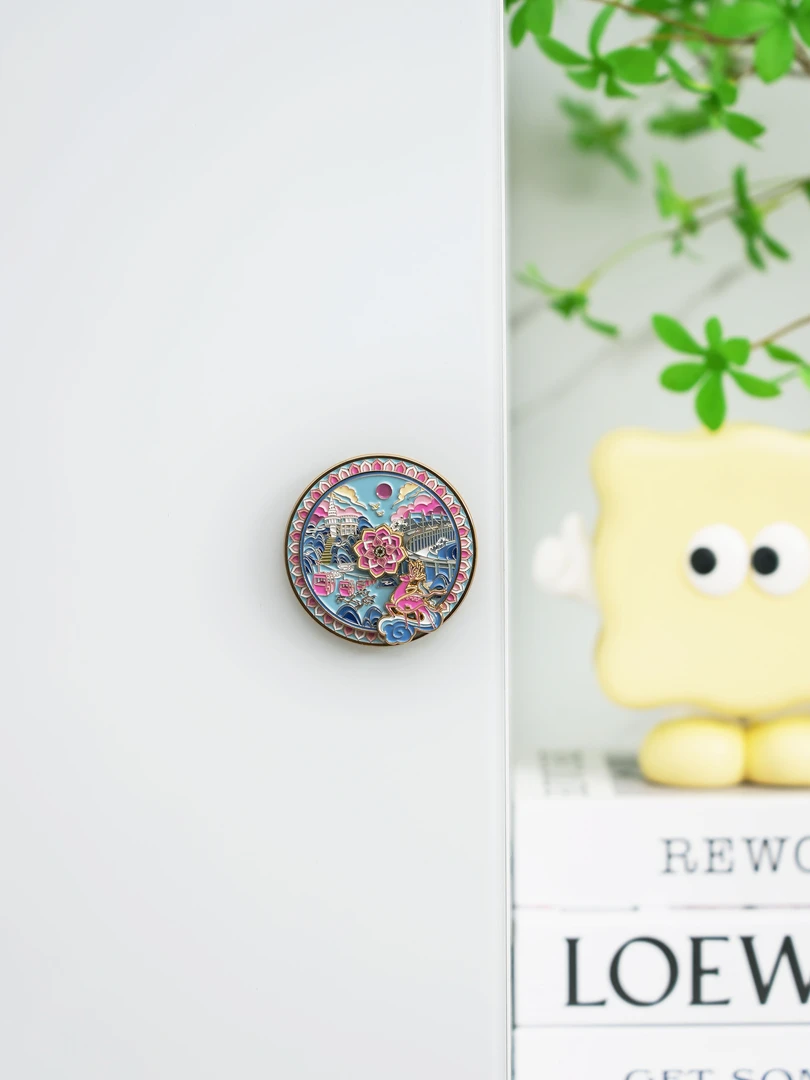 莲花山观景台旋转冰箱贴