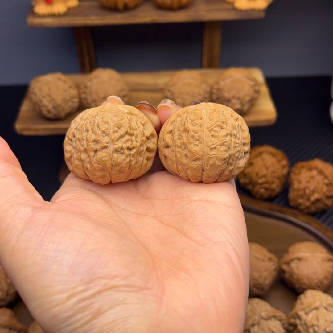 文玩核桃把件南瓜墩 39 全品白茬