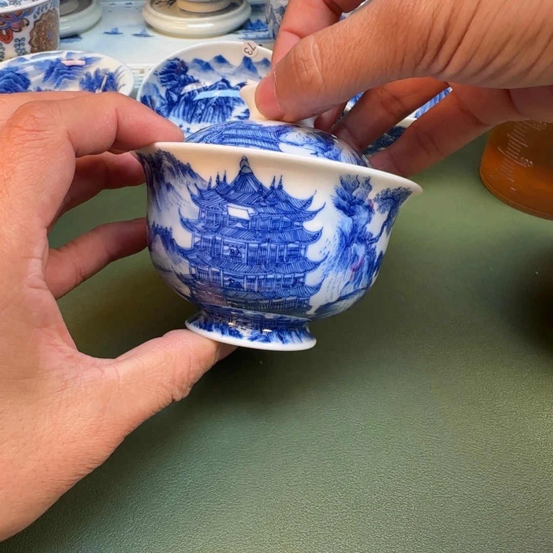 纯手工纯手绘茶具石头3