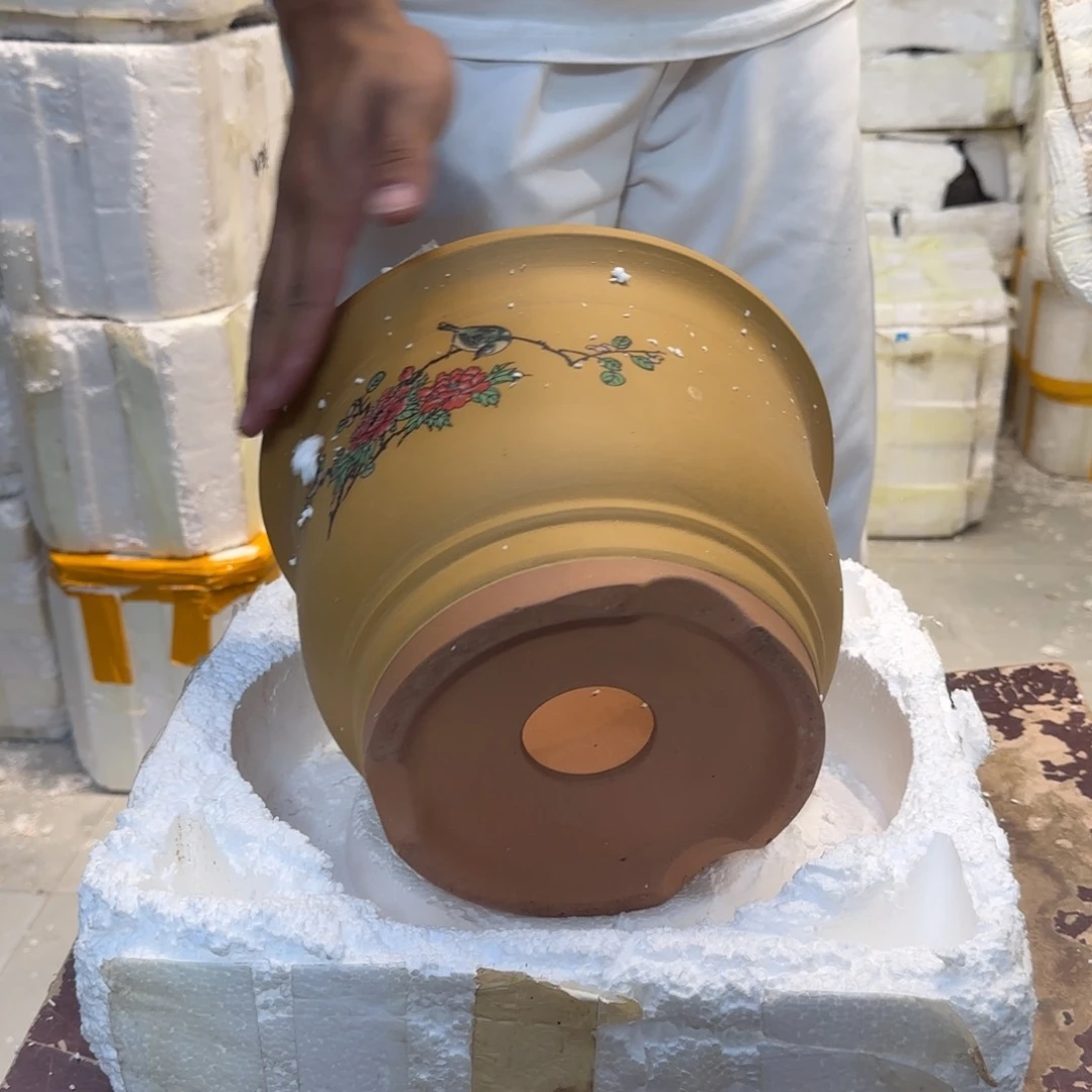 紫砂花盆口径23.17口径