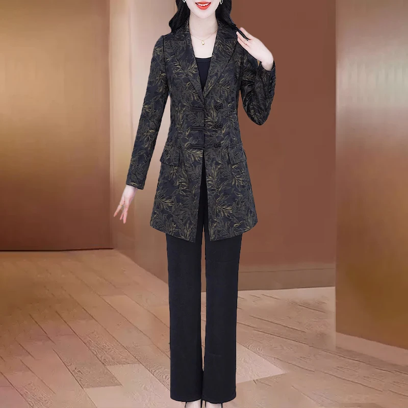 【可蓓儿】中式国风春季流行两件套穿搭小香风套装女2025新款妈妈装